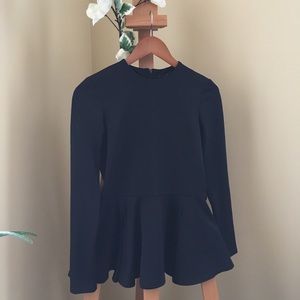 Long sleeve peplum top
